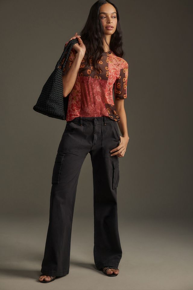 Porridge Mesh Half-Sleeve Top #2