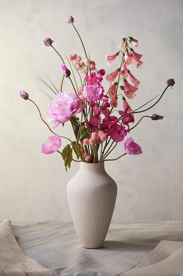 Faux Pink Peony Stem #2