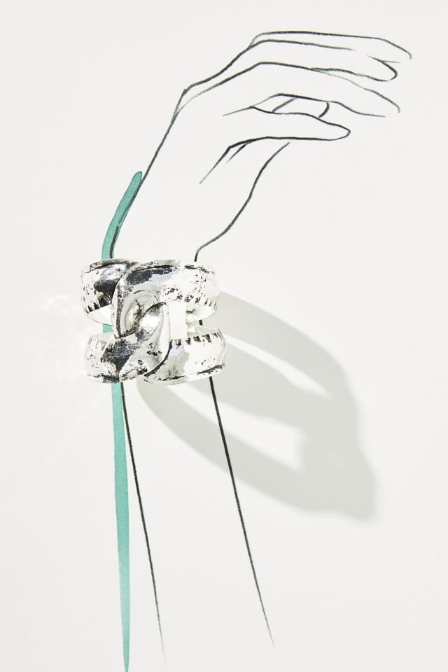 Intertwined Tarnish Cuff Bracelet #2