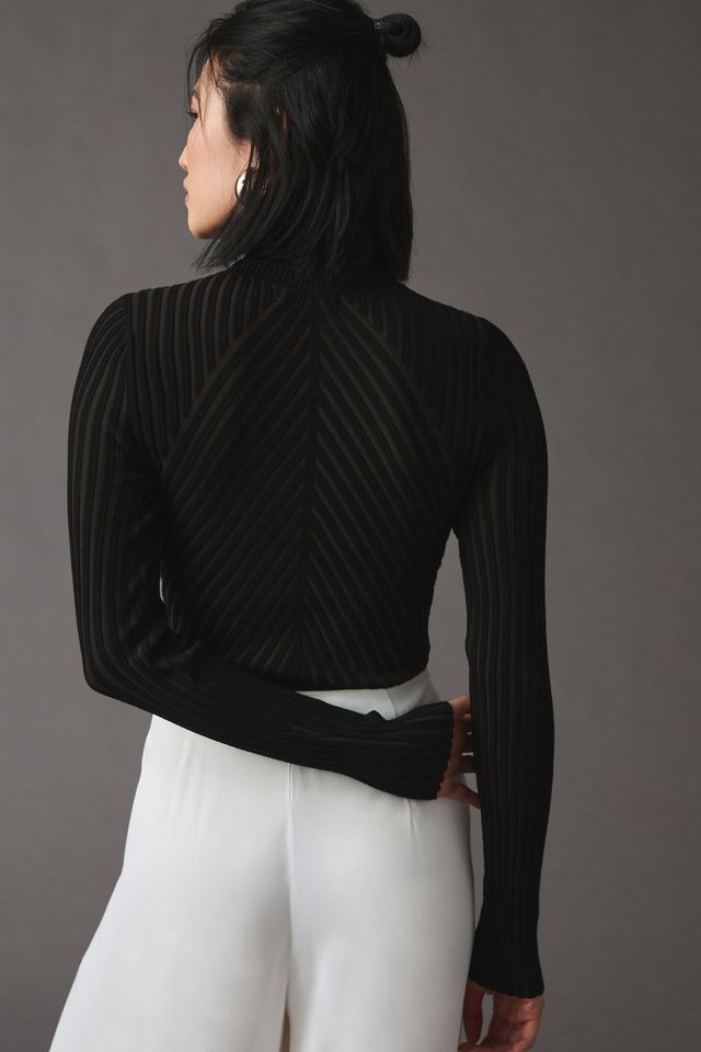 Good American Ribbed Mock-Neck Bodysuit #3