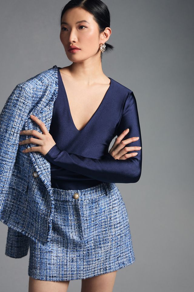 Good American Disco V-Neck Bodysuit #1