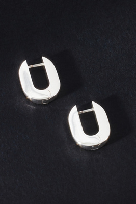 Jenny Bird 14k Gold Teeni Toni Huggie Earrings In Silver