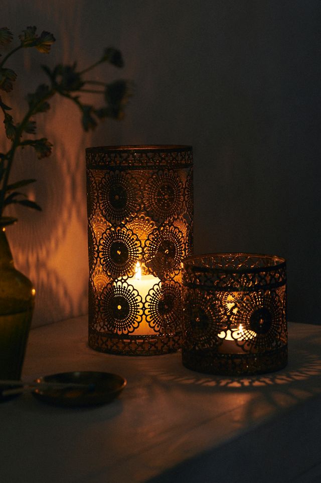 Lace Medallion Votive #1