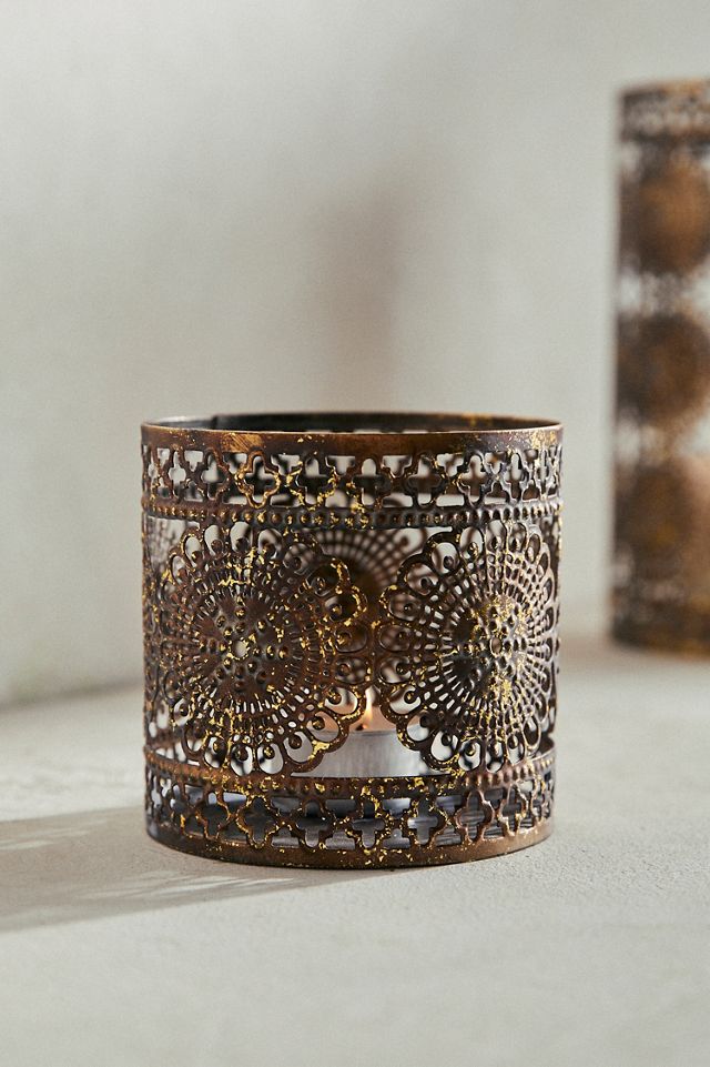 Lace Medallion Votive #3