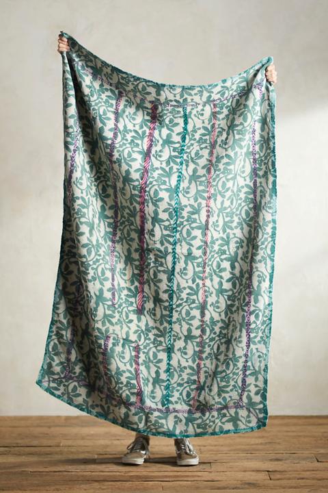 Recycled Sari Kantha Throw
