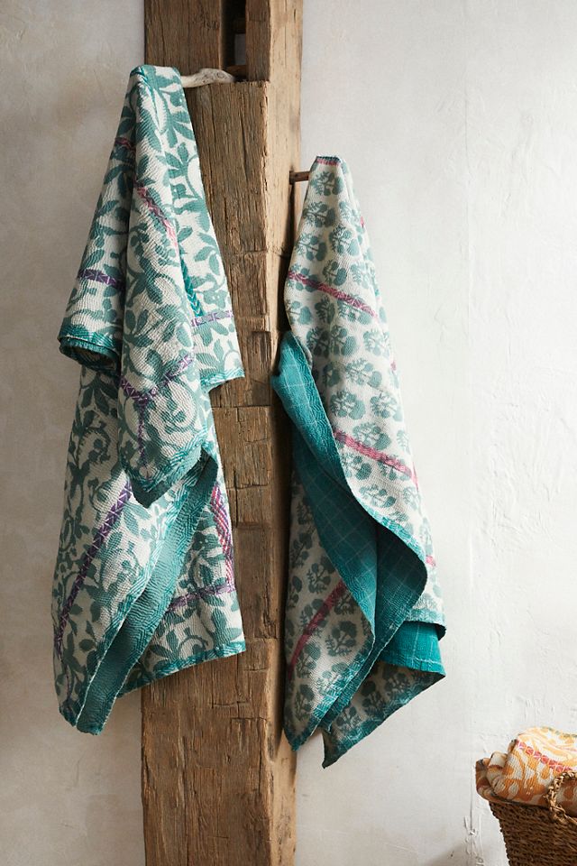 Recycled Sari Kantha Throw #3