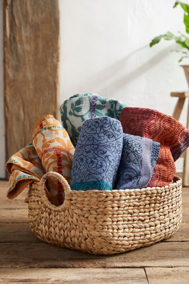 Recycled Sari Kantha Throw #4