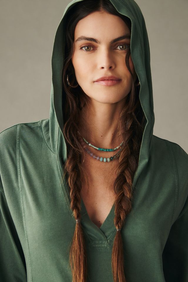 Daily Practice by Anthropologie Long-Sleeve Hooded Midi Dress #1