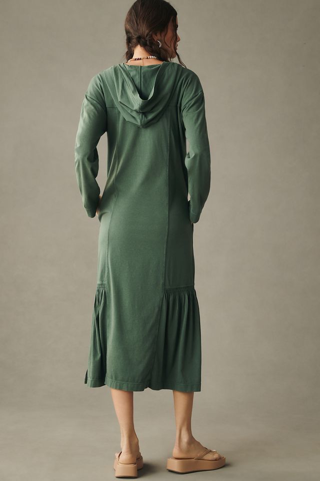 Daily Practice by Anthropologie Long-Sleeve Hooded Midi Dress #3