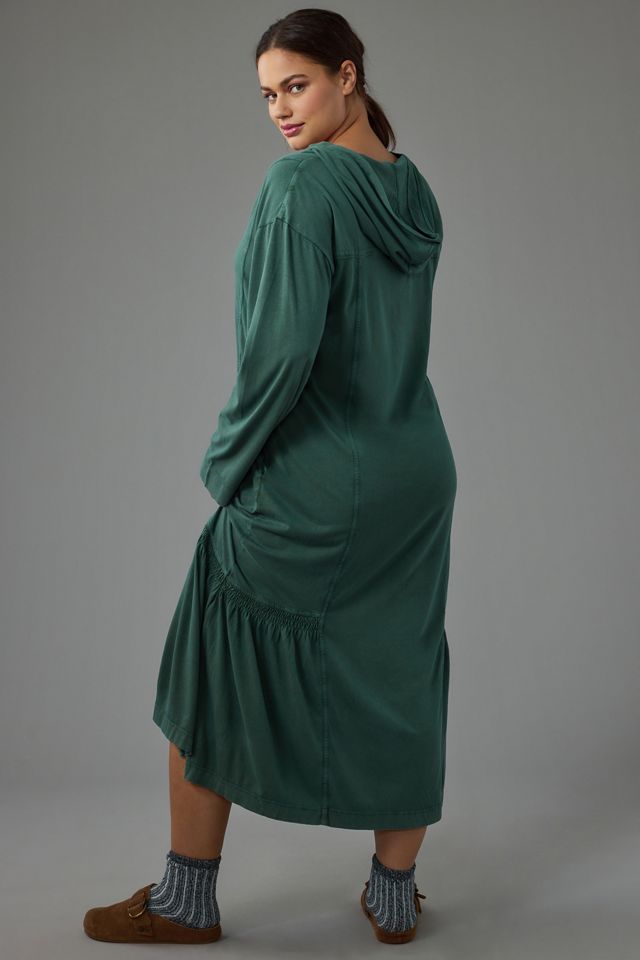 Daily Practice by Anthropologie Long-Sleeve Hooded Midi Dress #6