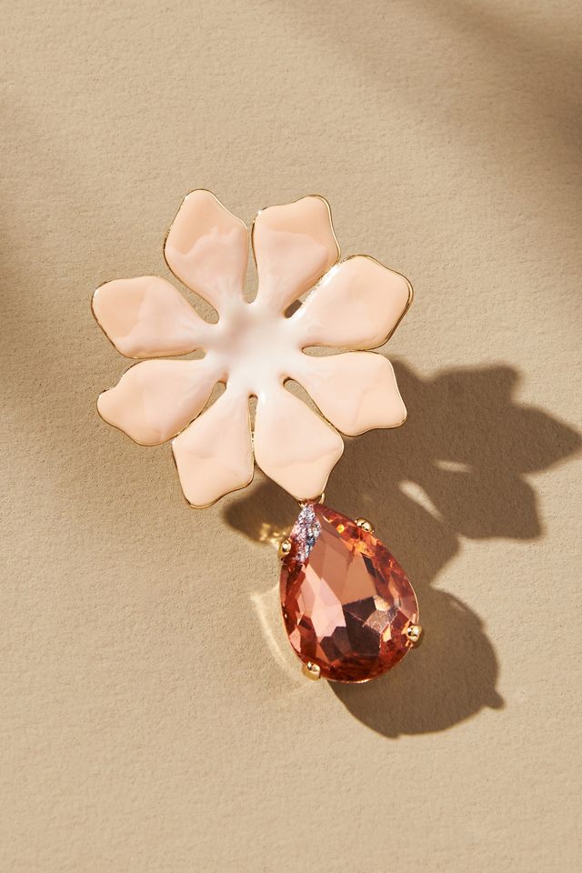 Floral Teardrop Earrings #1