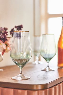Waterfall Tulip Glasses, Set of 4