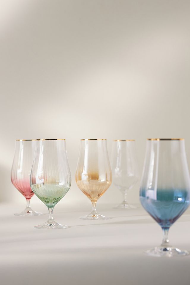 Waterfall Tulip Glasses, Set of 4 #3