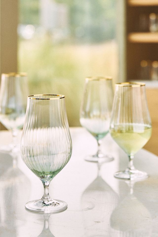 Waterfall Tulip Glasses, Set of 4 #1