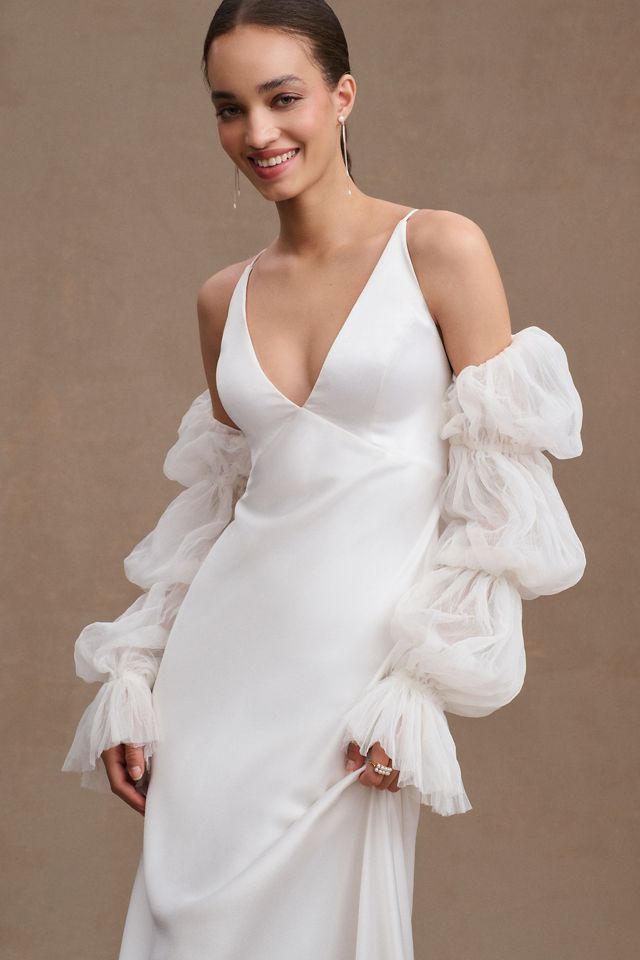 Watters Magali Crinkle Pleated Sleeves #1