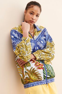 FARM Rio Mixed Print Windbreaker | Anthropologie