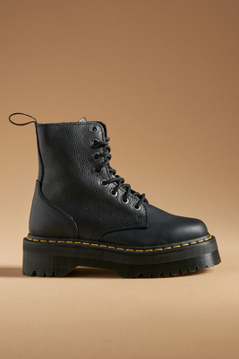 【美品】Dr.Martens JADON LTT 8 EYE BOOT(27㎝) Dr. Martens Jadon - Black Leather 8-Eye Platform Boot - Lulus