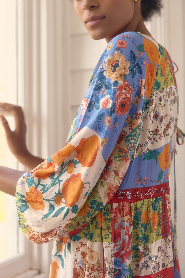 By Anthropologie Tiered Puff-Sleeve Dress #1