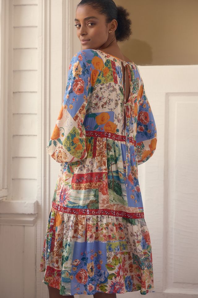 By Anthropologie Tiered Puff-Sleeve Dress #2
