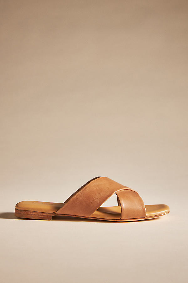 Shop Nisolo Cross-strap Sandals In Yellow