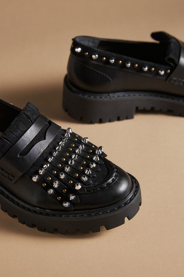 Schutz Christie Fringed Loafers #2