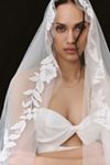 Jenny by Jenny Yoo Madeline Floral Lace Appliqué Chapel Veil
