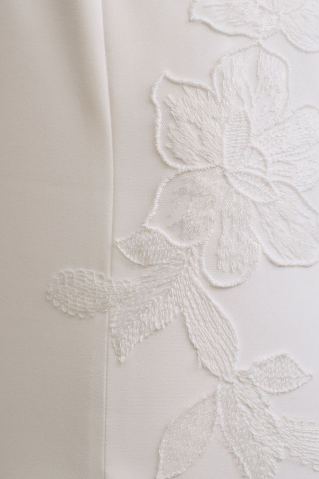 Jenny Yoo Naomi Strapless Crepe Wedding Gown #4