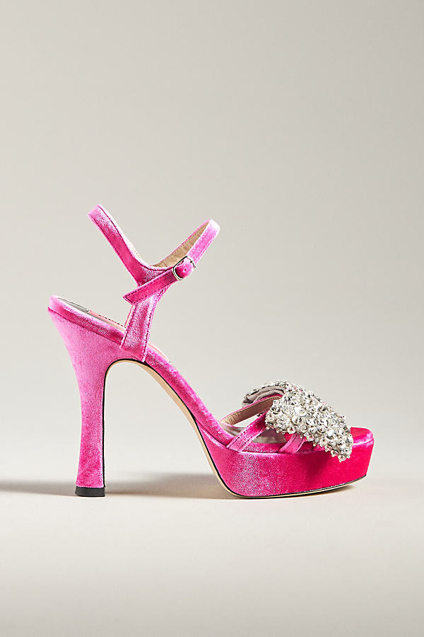 Custommade Ashley Crystal Heels In Pink