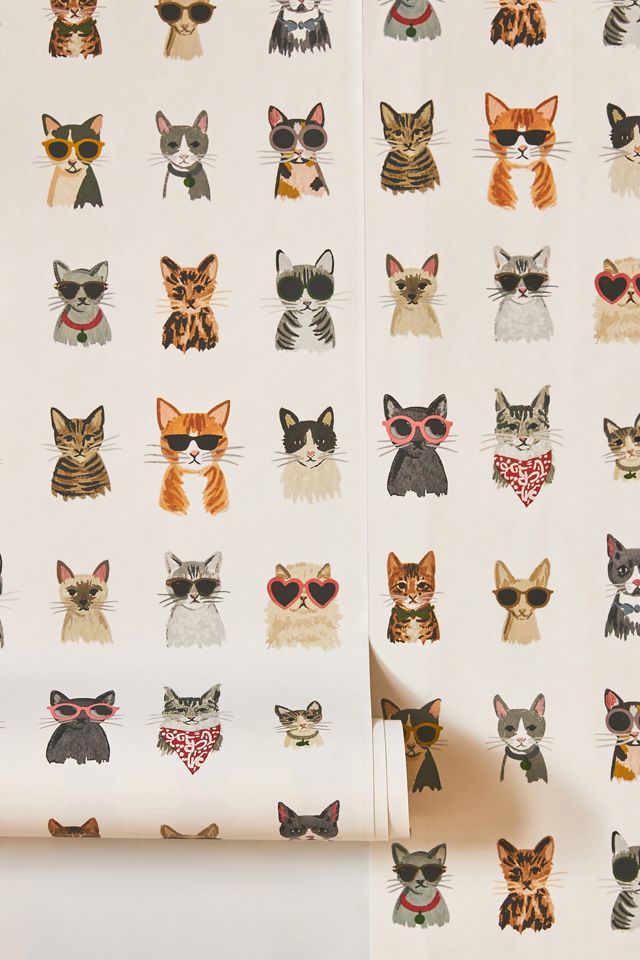 Rifle Paper Co. Cool Cats Peel & Stick Wallpaper – US Wall Decor