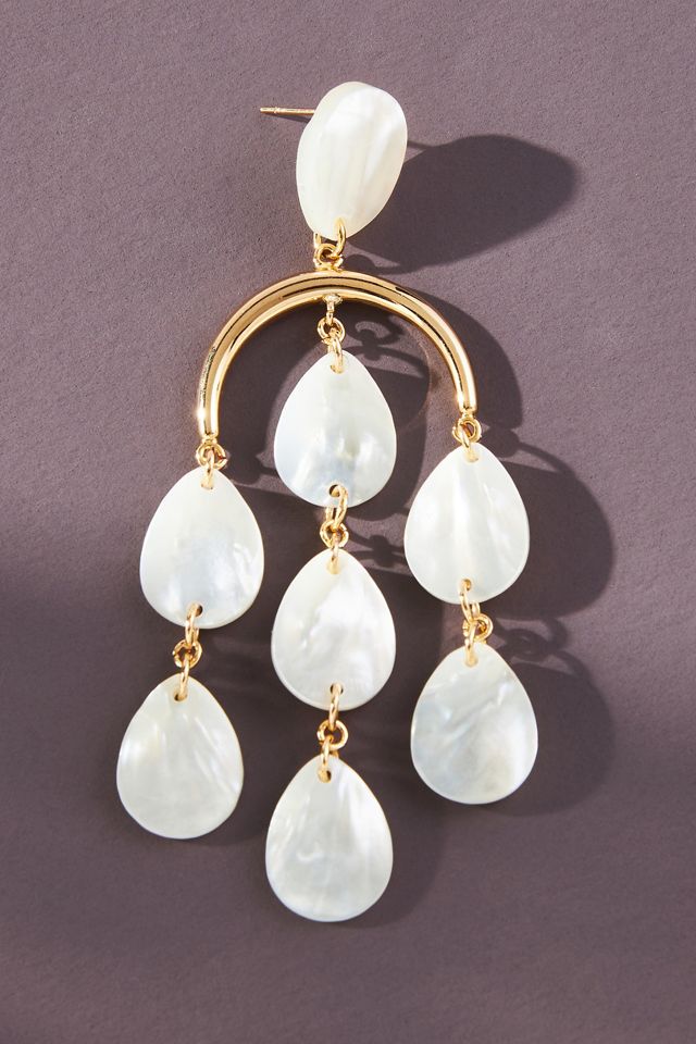 Pearl Dangle Drop Earrings #1
