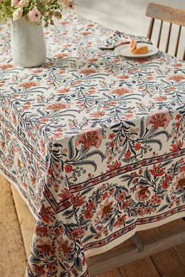 Blue Lily Tablecloth