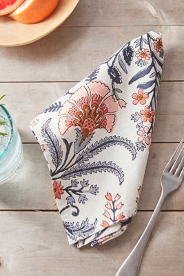 Blue Lily Napkins, Set of 4