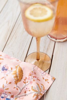 Peach Hydrangea Napkins, Set of 4
