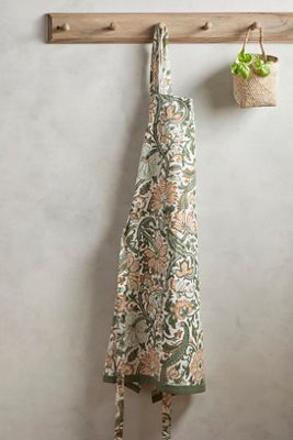 Peacock Floral Apron