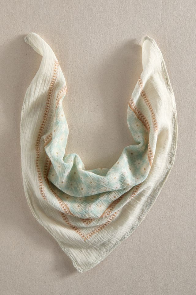 Watercolor Daisies Bandana #1