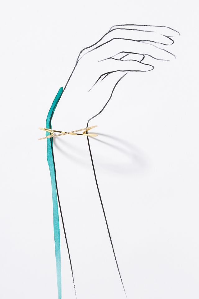 BaubleBar Shayla 18k Gold Cuff Bracelet #2