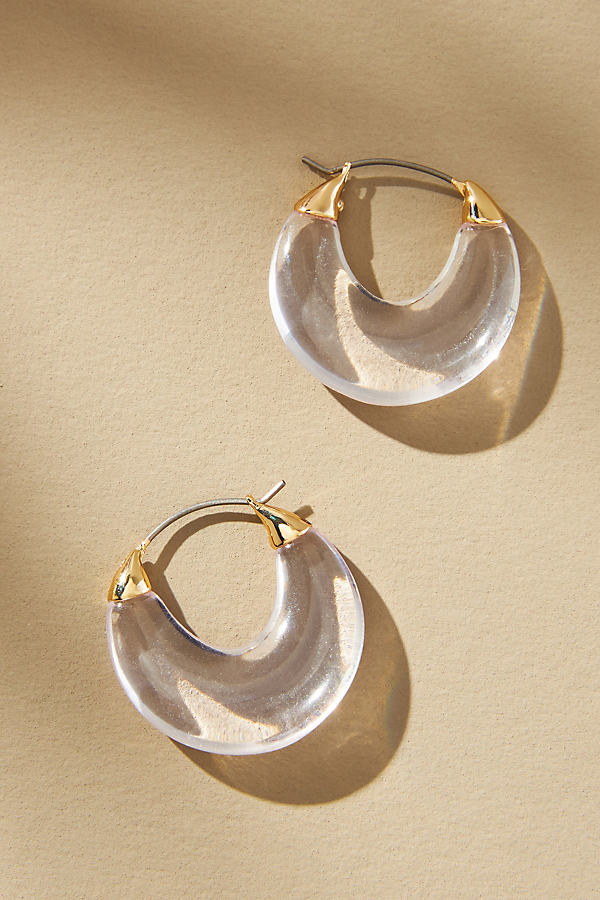 Baublebar Tia Color Huggie Hoop Earrings In Gold Tone In Silver