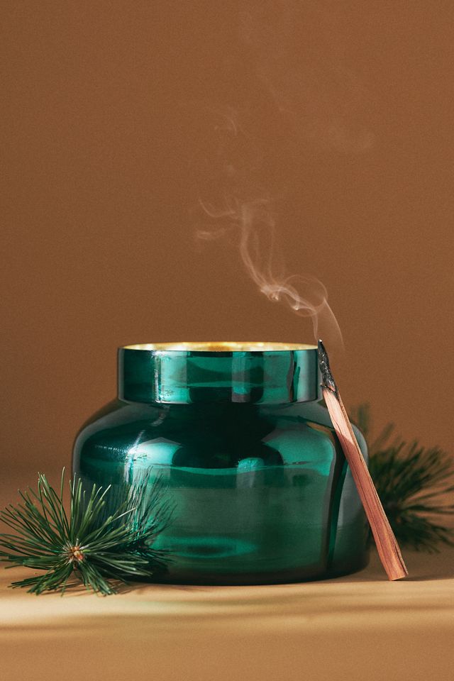 Capri Blue Fir & Firewood Glass Jar Candle #2