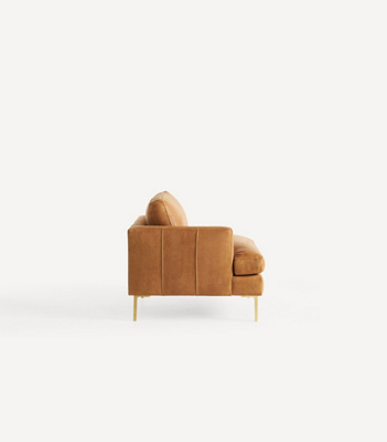 Anthropologie Bowen Leather Modular Chair - Thumbnail 5