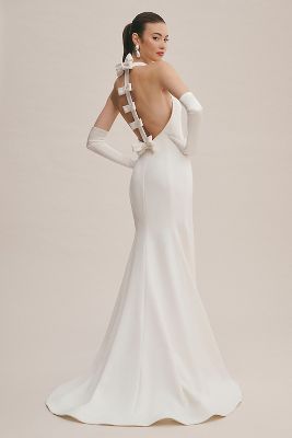 Bow Back Wedding Dress