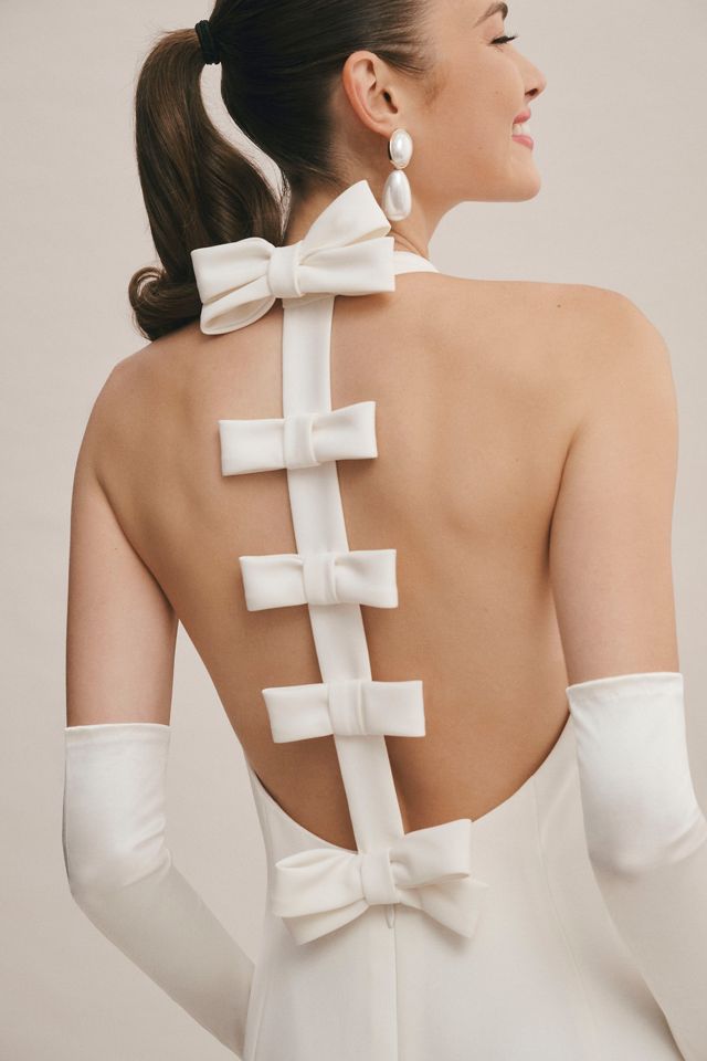 Viktor & Rolf for BHLDN Maisie High-Neck Bow-Back Wedding Gown #1