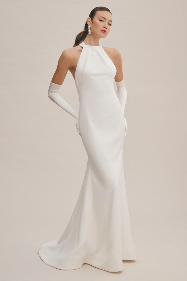 Viktor & Rolf for BHLDN Maisie High-Neck Bow-Back Wedding Gown #2