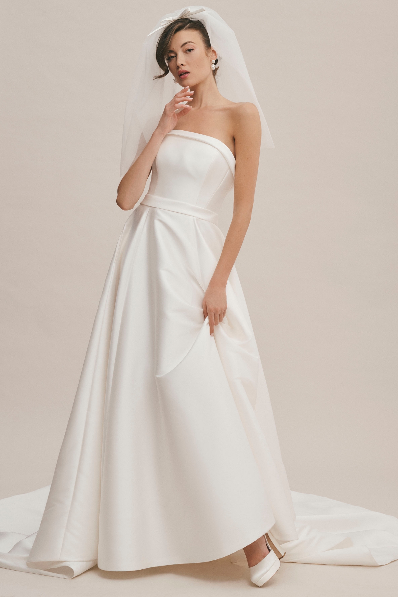 Viktor & Rolf for BHLDN Penelope Strapless Bow-Back A-Line Wedding Gown