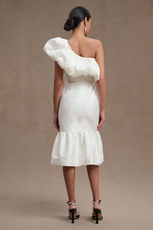 Sachin & Babi Rae One-Shoulder Ruffled Mermaid Midi Dress #3