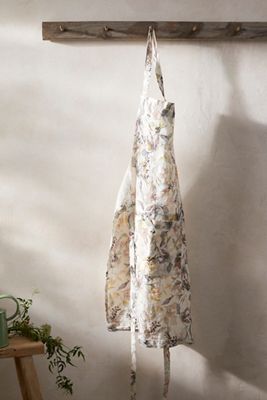 Lithuanian Linen Apron, Meadow Flowers