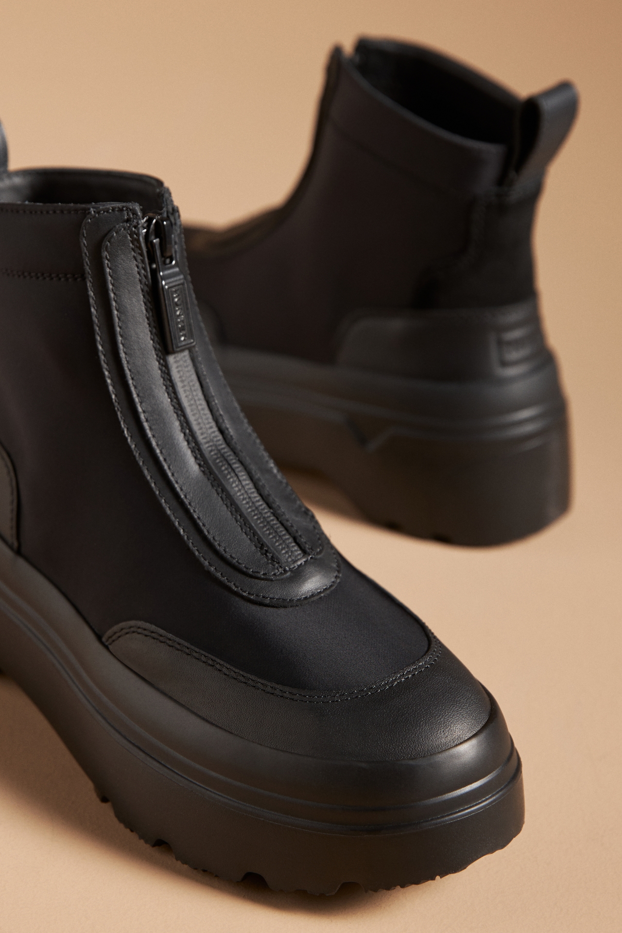 Hunter Explorer Zip Ankle Flatform Boots