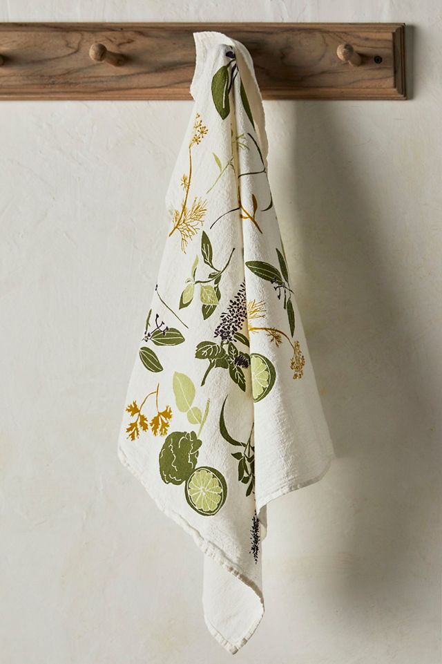 Cocktail Herbs Dish Towel