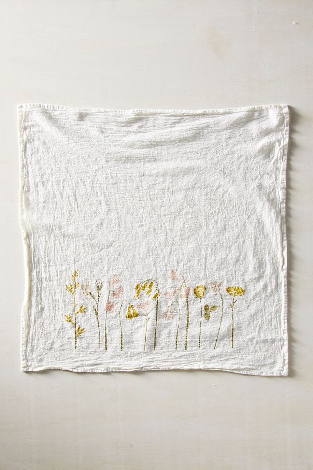 Gratitude Flowers Dish Towel #1