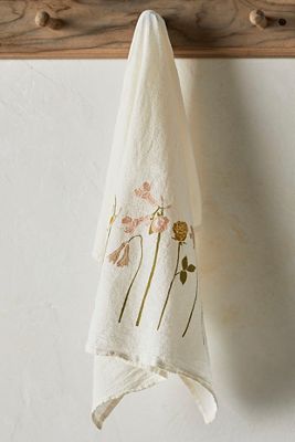 Gratitude Flowers Dish Towel