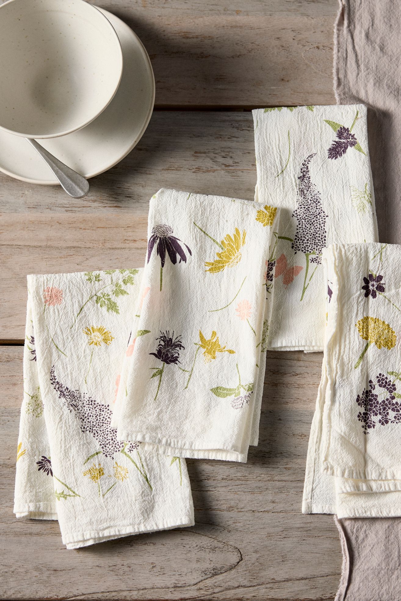 Butterfly Garden Napkins, Set of 4 - Multi, One Size